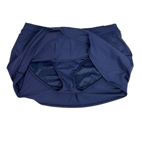 Lands End Swim Skirt with built-in briefs dark blue size 16 347223 - Picture 3 of 7